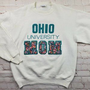 Vintage OHIO UNIVERSITY Mom Crewneck SWEATSHIRT L